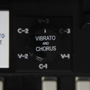 vibrato and chorus organ knob designed by mag organs in Czech Republic